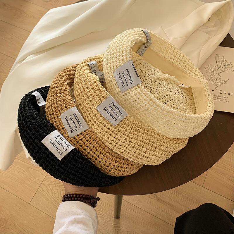 Summer Straw Fashionable Beret Hat For Adults In Assorted Colors With Airy Design