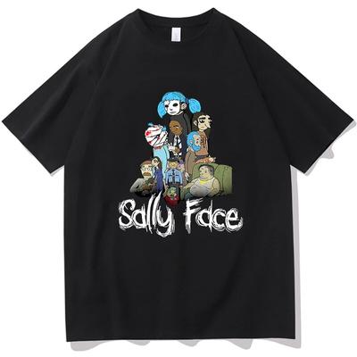 2023 Sally Gesicht T-shirt Spiel Hemd Harajuku Anime Kleidung Frauen Unisex Mode Lässig Kurz-hülse T-shirts T-shirt Camisetas Streetwear