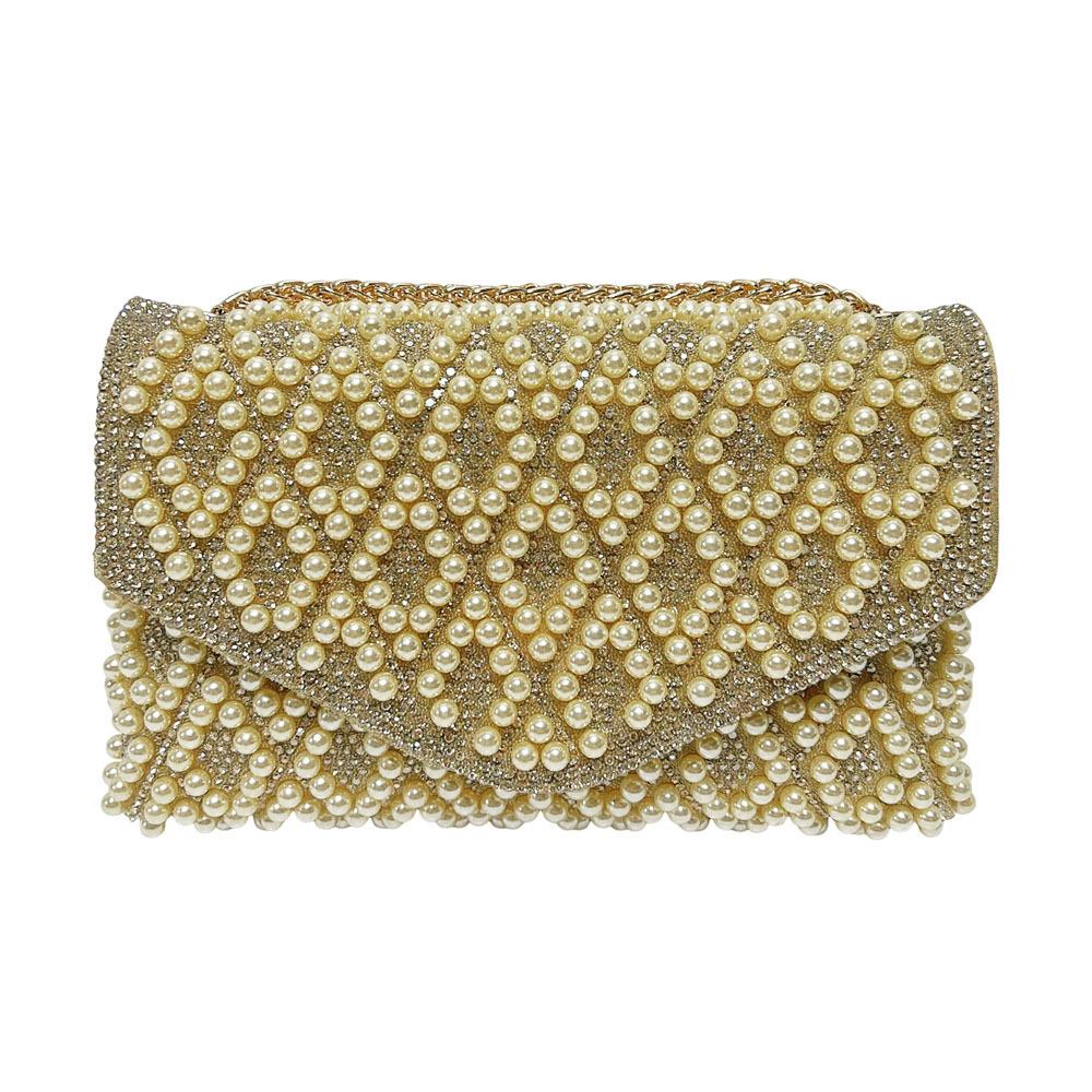 Pearl Underarm Bag - Banquet Water Droplet Chain Shoulder Bag - Evening Bag - Handbag