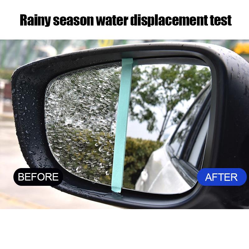 Recubrimiento Repelente de Lluvia para Espejo Retrovisor de Coche, Tratamiento de Vidrio Antivaho y Repelente al Agua para Parabrisas Ventanas Laterales Recubrimiento Nano Hidrofóbico de Larga Duración