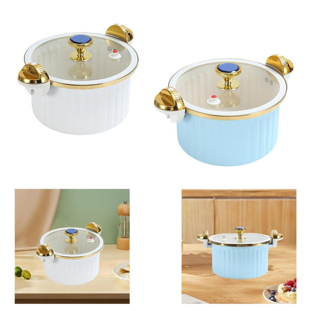 7L Cooking Pot for Food Preparation And Steaming Rice Noodles with Lid