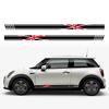 2 Stück Union Jack Styling Seitenstreifen Aufkleber für Autotür Karosseriedekoration Aufkleber für Mini Cooper S JCW One F54 F55 F56 F60 R55 R56 R60
