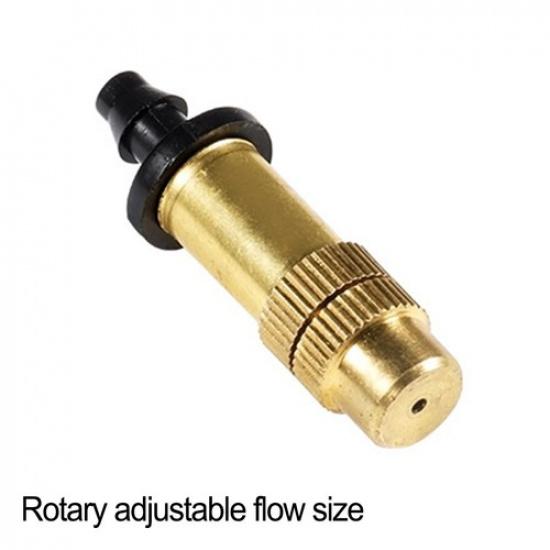 Adjustable Copper Garden Sprinklers for Fine Mist Watering Up to 1 Meter