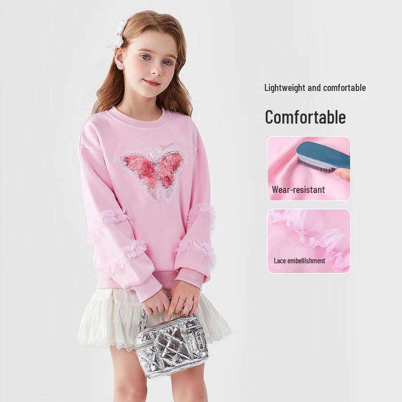 Disney Girls' Bowknot Pullover Sweatshirt