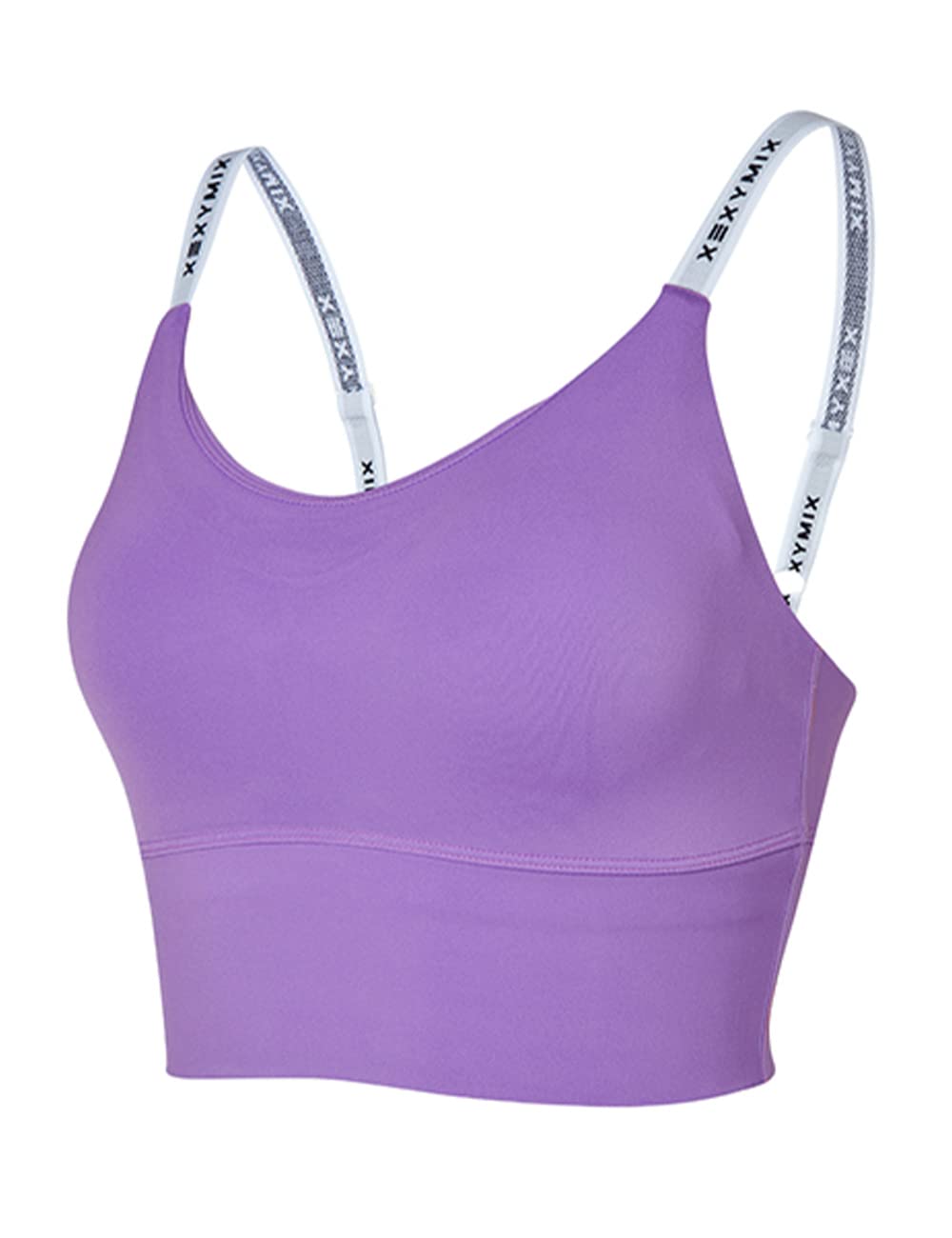 

XEXYMIX Топ для йоги с подкладкой, без рукавов, амфибийный, размер M, волшебный фиолетовый, женский топ, топ, топ, WT4361G, купальник, M,