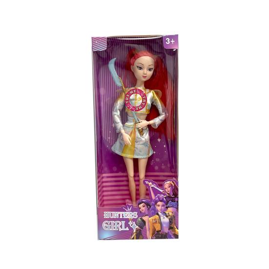 Vinyl Hunters Girl Figurine Anime Movie Girl Idol Action Figure with Movable Joints Collectible Pretend Play Toy Gift for Girls