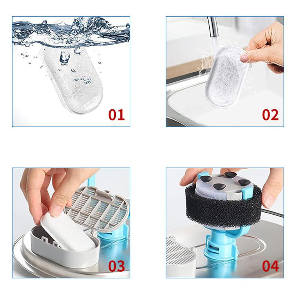 Cat Water Fountain Filter 12-Set Cat Water Fountain Filter Replacement Home Daily Supplies For Aquarium Health Feeding Home
