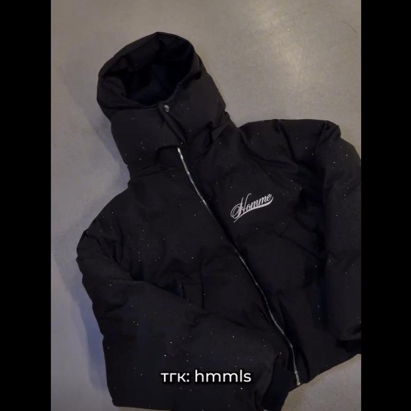 DRIPX Harajuku Winter Herren Steppjacke Dicke Warme Jacke Amerikanischer Retro-Stil Reißverschluss Oberbekleidung Lässige Streetwear Modetrend Neu