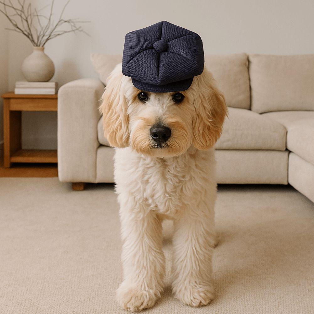 

Adjustable Cat Gentleman s Hat Retro Pet Dress Up Cap Pet Headwear Four Seasons S темно-синього кольору