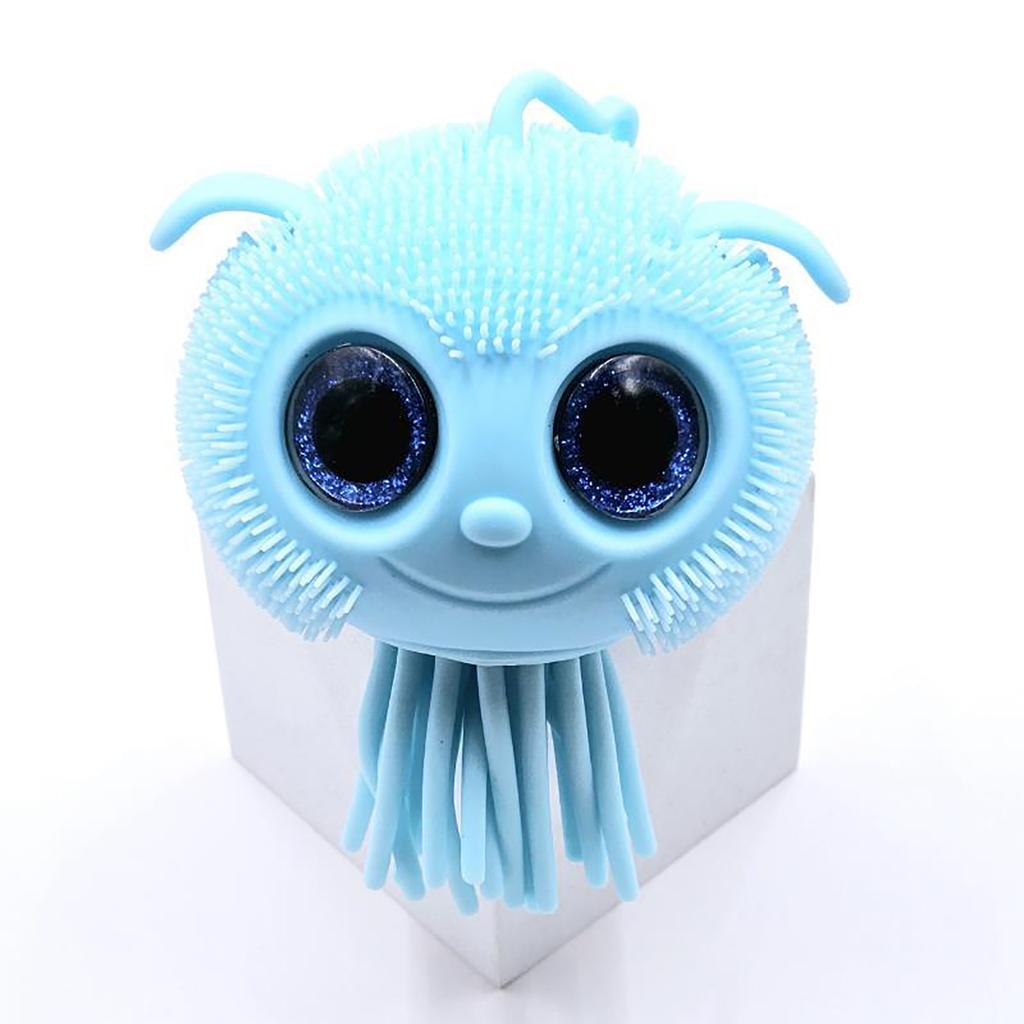 Tpr Pinching And Relaxing Toy Big Eyes Jellyfish Flash Band Electronic Toy Ventilatory Artifact