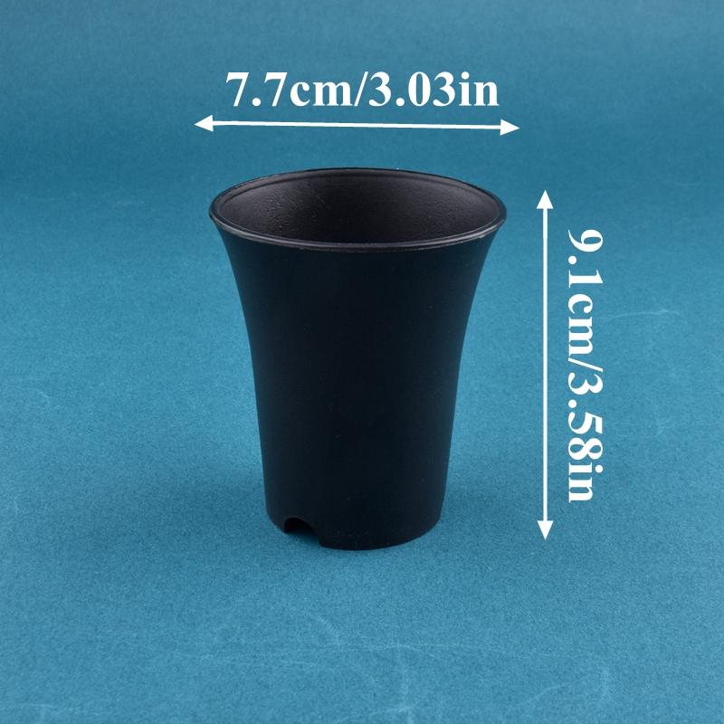 2-10Pcs Round Thickened Flowerpot Deepened Succulent Flower Nursery Pot White/Black Plant Vientiane Basin Home Garden Decoration