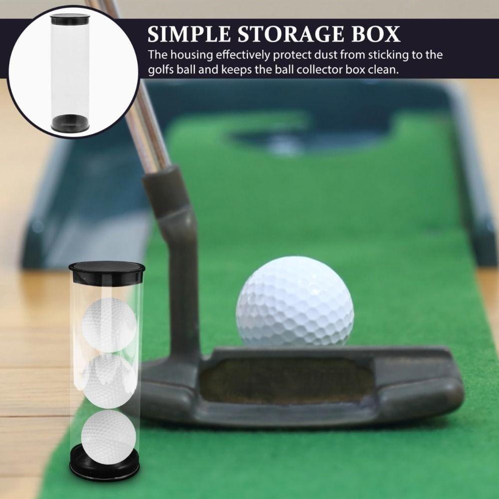 New Transparent Golf Ball Holder Tube Round Plastic Golf Ball Tube Barrel Ball Pack Collectors And Enthusiasts