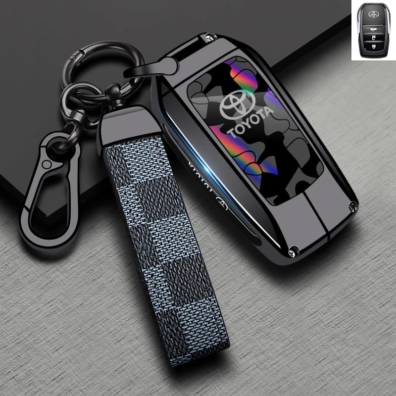 Car Remote Key Case Cover Shell For Toyota Corolla Prius Camry CHR C-HR RAV4 Altis Land Cruiser Prado Protector Keyless