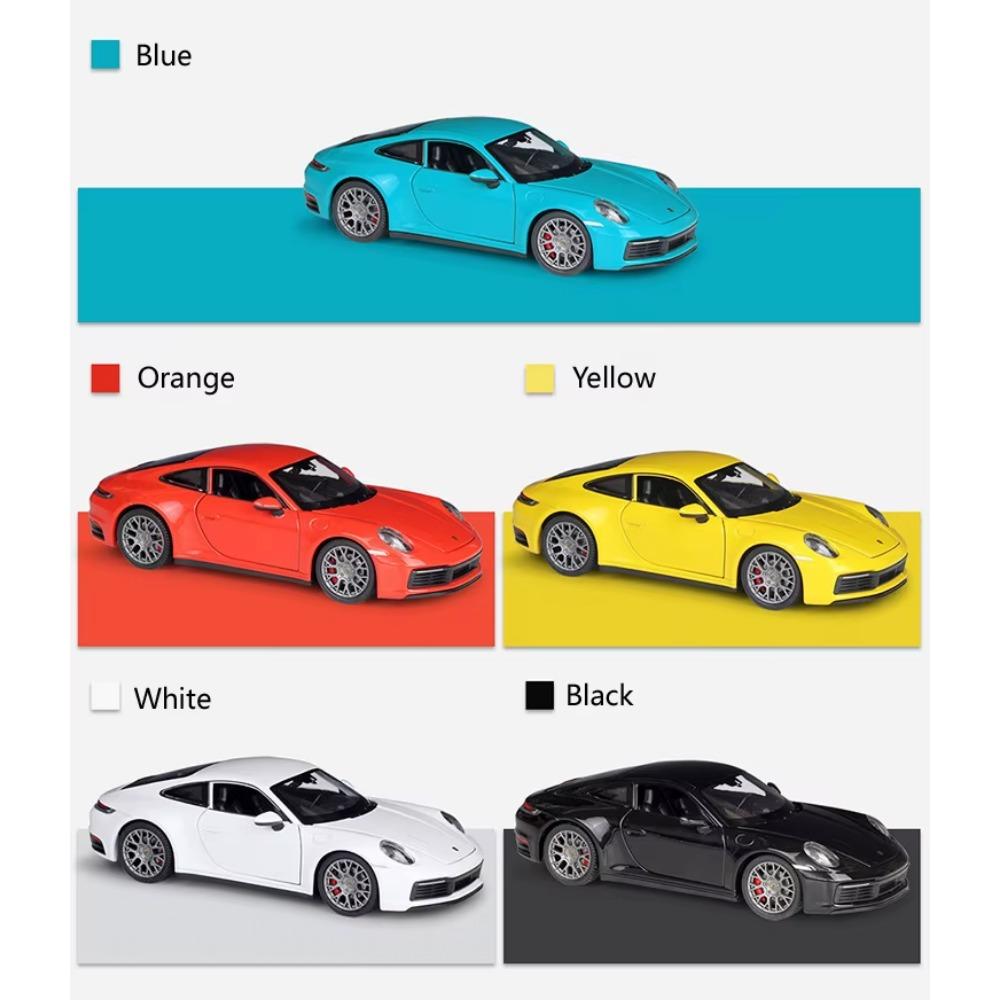 1/24 Porsche 911 Carrera 4S WELLY Diecast Auto Simulator Legierung Metall Modellauto Sportwagen Für Kinder Geschenk Sammlung Dekoration