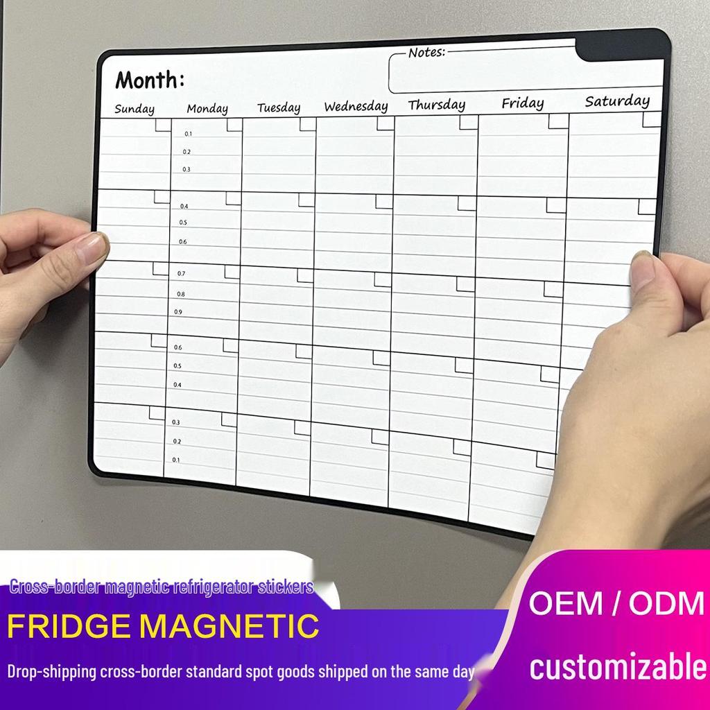 Magnetic Erasable Message Board & Calendar for Refrigerator