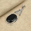 Black Spinel Gemstone Solid 925 Sterling Silver Handmade Engagement Jewelry Pendant