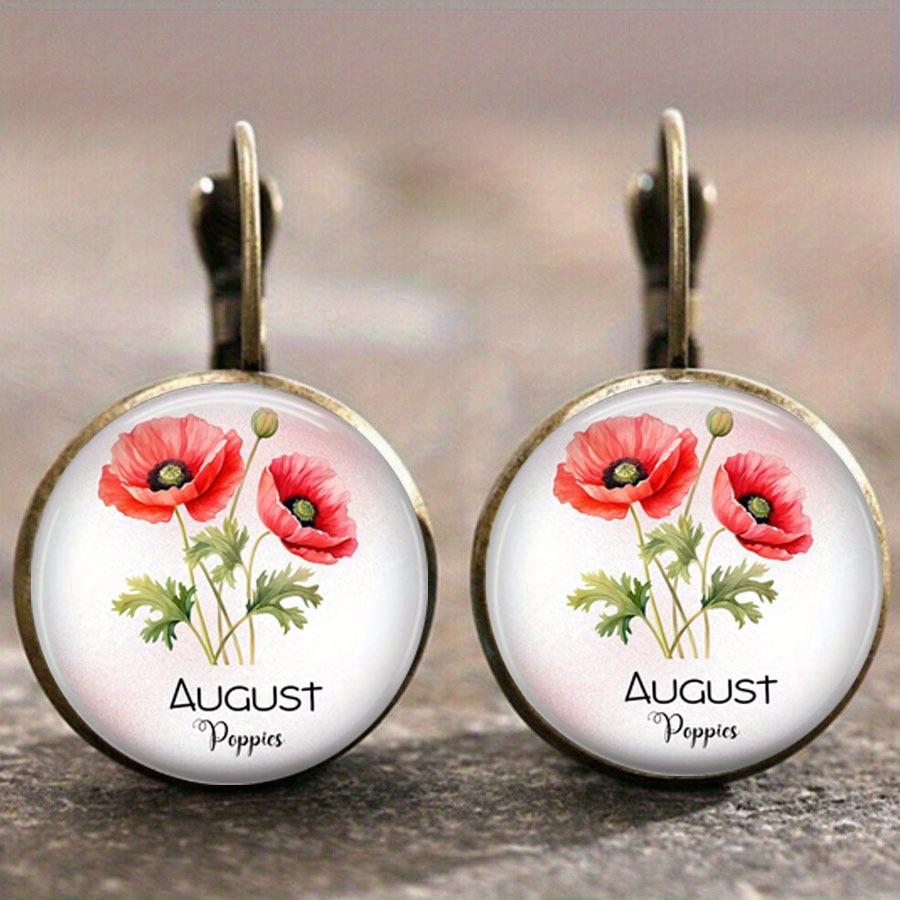 Fashion Earring Y2K Vintage Marigold Time Gem Flower Ear Buckle