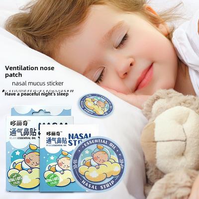Respirazione Nasale Non Fluida, Adesivo per la Ventilazione del Ponte Nasale, Adesivo per il Passaggio Nasale, Ingredienti Vegetali Ausiliari per il Riposo, Adesivo Lenitivo Nasale