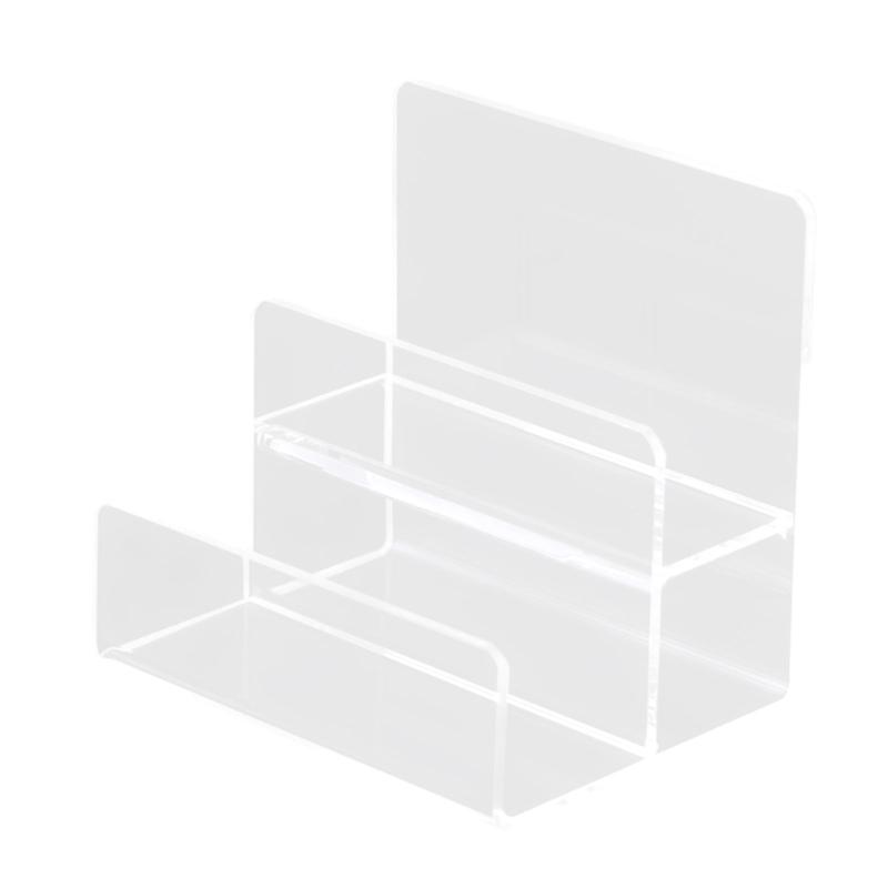 Transparent Modern Wallet Display Rack Multilayer Space Saving Storage Shelf