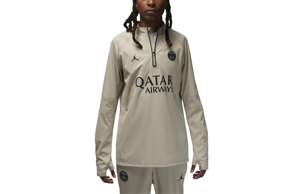 Jordan Paris Saint Germain Sweatshirts Men's Beige Half Turtleneck Moderate Other DZ0506-231