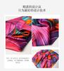 Versatile headscarf abstract printing spring and summer thin new contrasting shawl brocade silk scarf imitation silk scarf long scarf