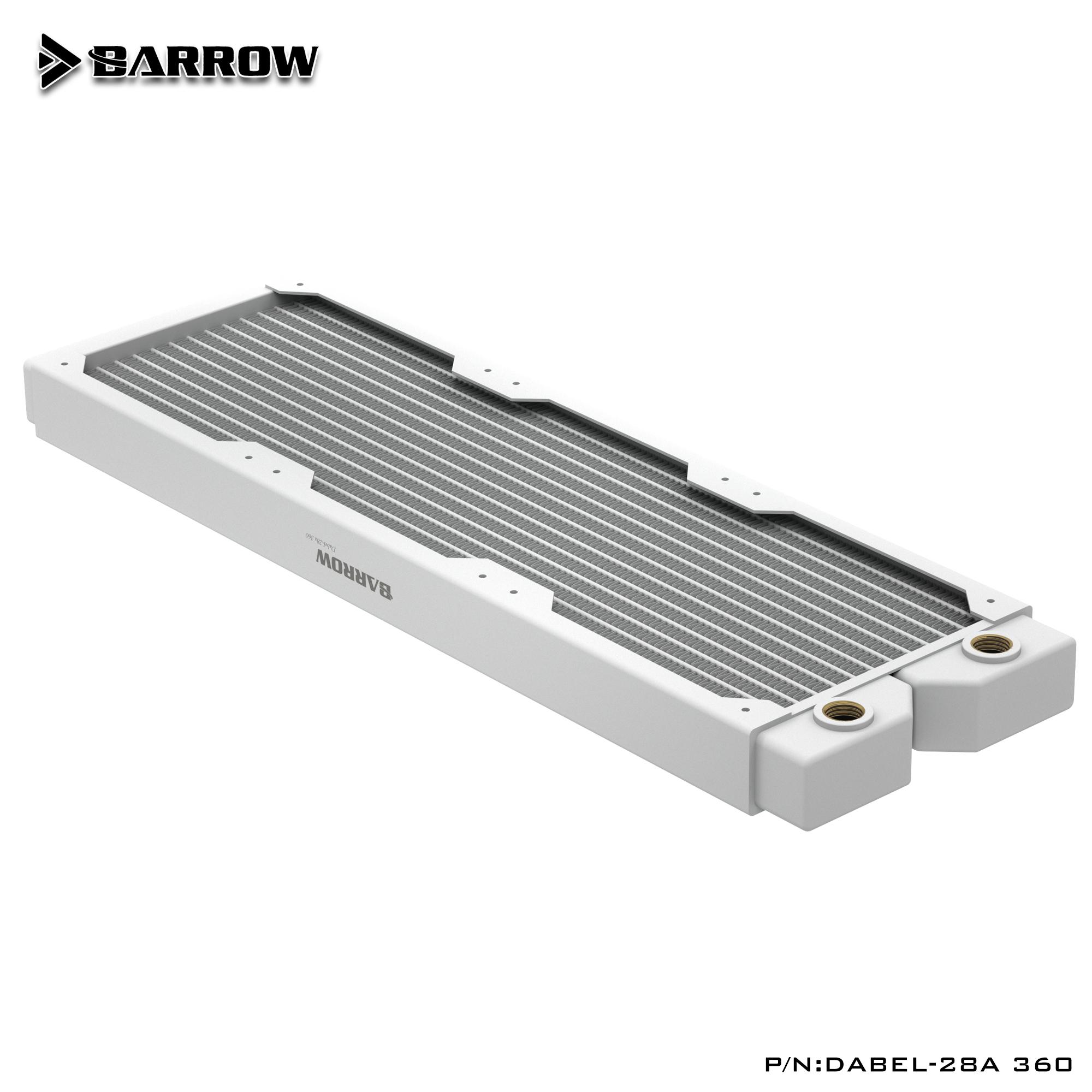 

BARROW 28mm Thick Computer Radiator 240mm 360mm Heat Exchanger Radiator for CPU Water Cooling Heat Sink Matched for 12cm Fans 28mm Thick