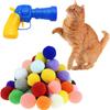 Interactive Cat Toy Launcher with 10 Pom-Pom Balls – Indoor Fetch Gun for Cats
