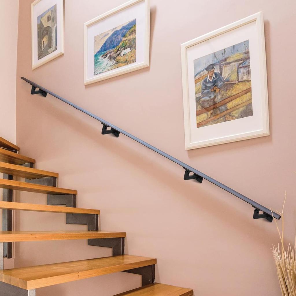 Swivel Handrail Brackets Heavy Duty Adjustable Square Hand Rail Brackets for Staircase Stair, Pack of 4
