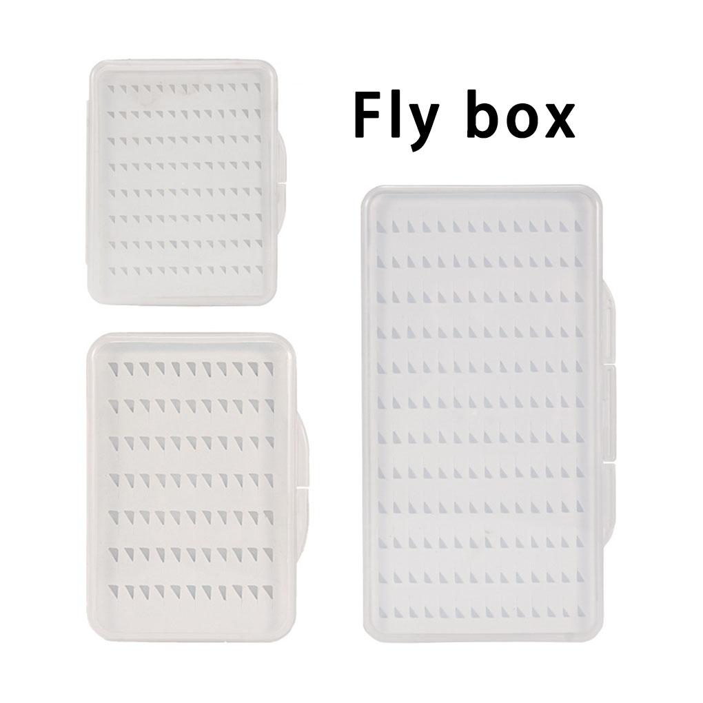 Box Storage Fishing Bait Fly Waterproof Lure Hook Gear Tackle Foam Tool Case Practical Portable Supply Outdoor