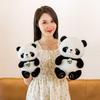 Cute Panda Babe Doll Parent-child Panda Doll Throw Pillow Zoo Souvenir Home Ornament Cushion