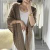 Chunky Cable Knit Button-Up Shawl Cardigan - 2024 Spring Women's Trendy Versatile Loose Knit
