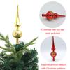 Christmas Decorations Tree Plastic Toppers Ornaments Gourd Shape Decorative Party Supplies Christmas Tree Accessory