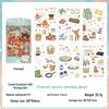 Yuezhen Creative Waterproof Journal Stickers - Plush Time Encounter PET Material