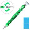 Swirl Resin Diamond Painting Pen Double-Ended Drill Pen with 2 Metal Tips Ergonomic Handle for 5D Diamond Art Craft