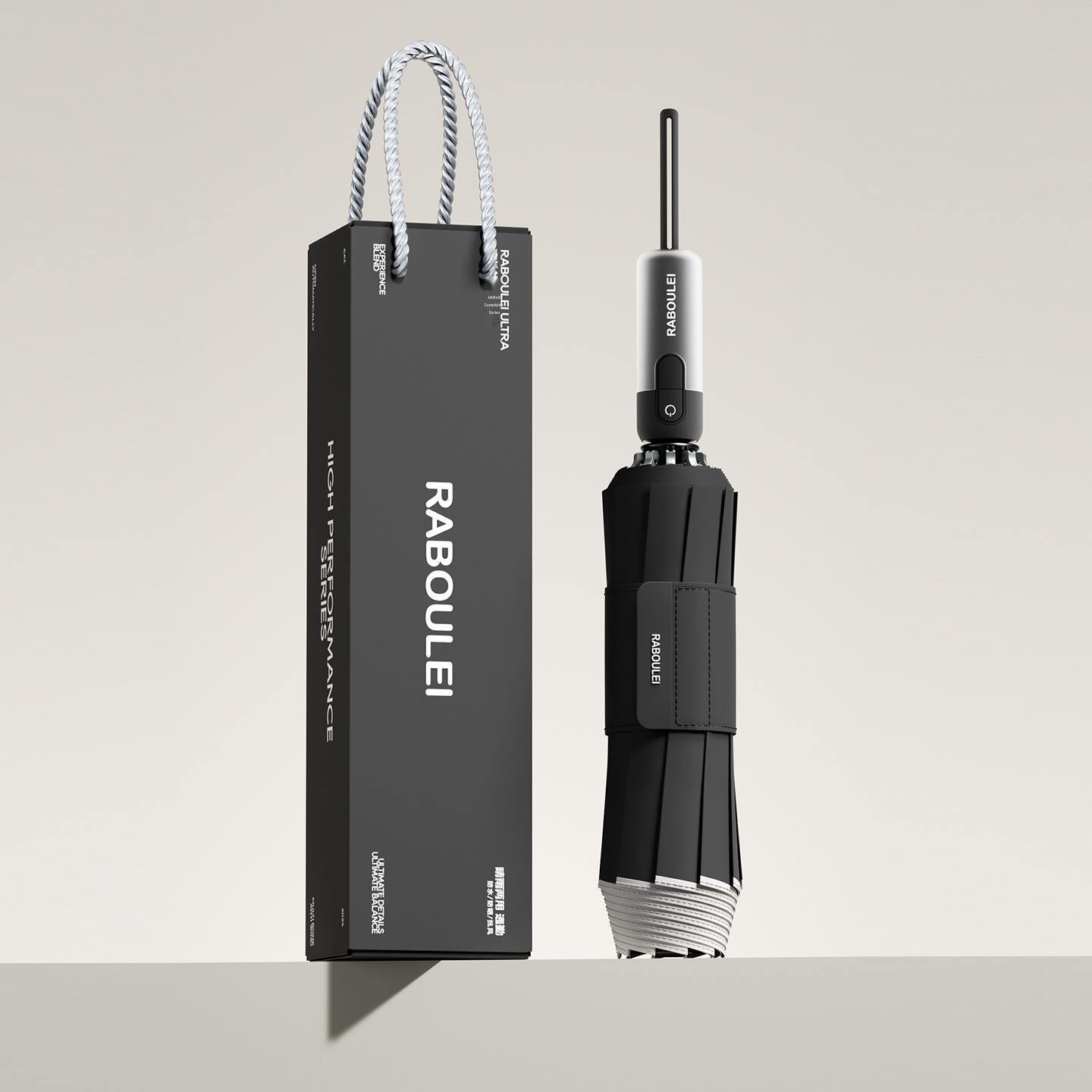 Ультра Обратный Автоматический Ветрозащитный Зонт - Очень Большой, Утолщенный, Усиленный для Сильного Дождя