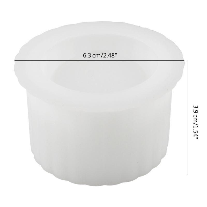 Creative Silicone Mold for DIY Crystal Cement Cup Exquisite Gypsum Candle Cup Silicone Mold