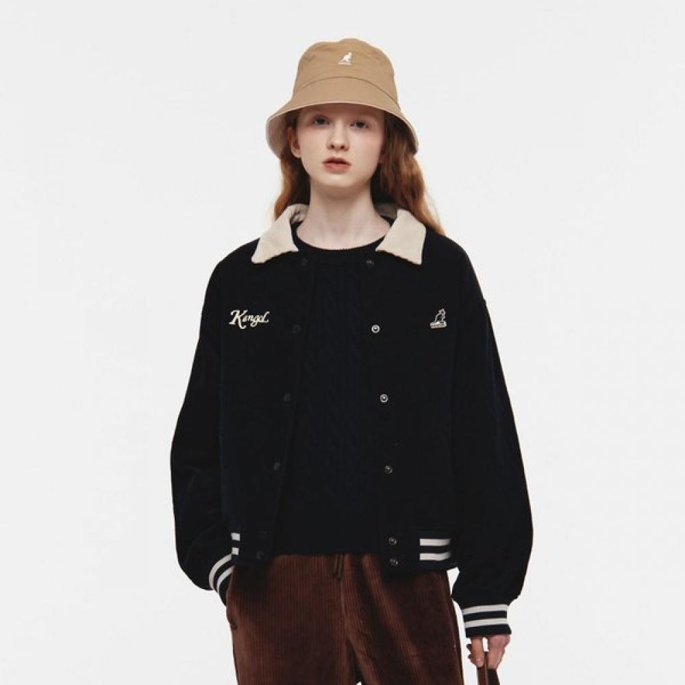 Kangol Women S Corduroy varSity Jacket Navy 8555 LA