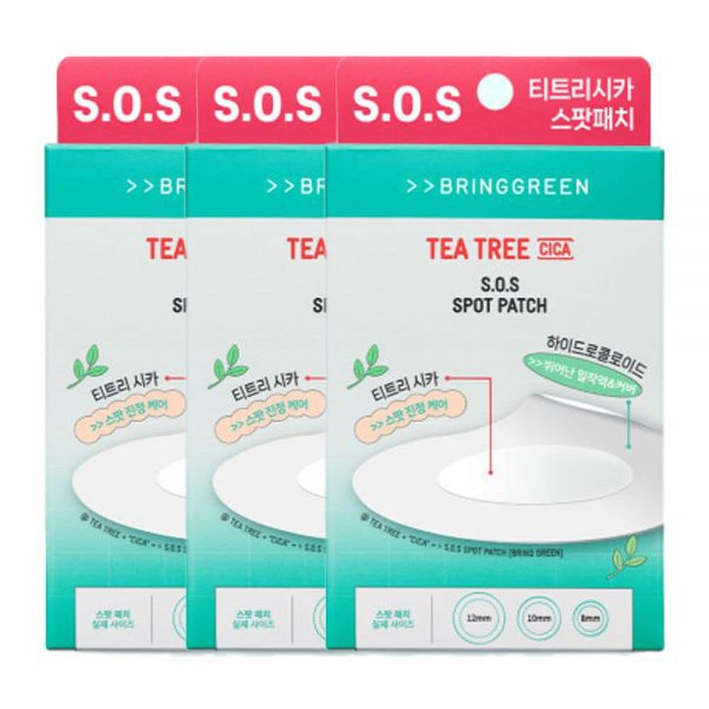 

Bring Green Чайное дерево Cica Esoces Точечные патчи 75+25 штук 3 шт.