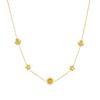 Gold Sun Moon Star Jewelry Set with Crystal Necklace and Earrings for Women