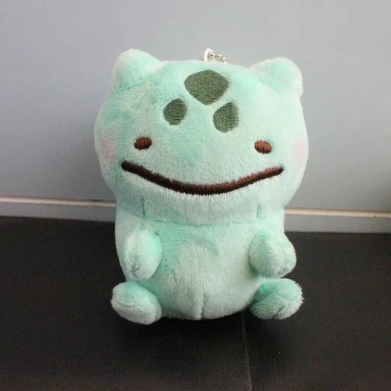 Xmas Pokemon Plush Toy Anime Figure Pikachu Charizard Mewtwo Eevee Mew Lucario Gengar Stuffed Doll Pendant Toy Kids 10cm Gift