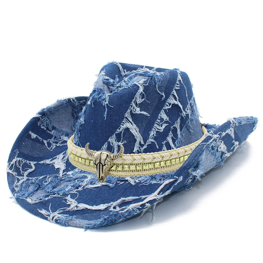 Street Trendy Brand Men's and Women's Four-season Top Hats Couple Hip-hop Bull Head Accessories Jazz Hat European and American Gentleman Hat