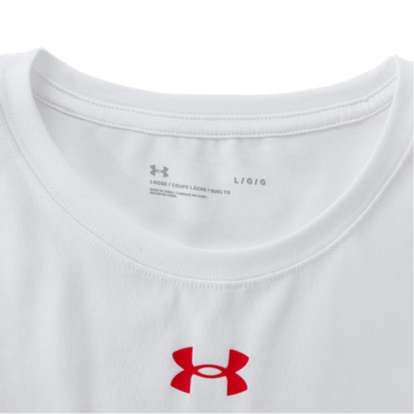 Under Armour T Shirt Unisex White 21600508-100