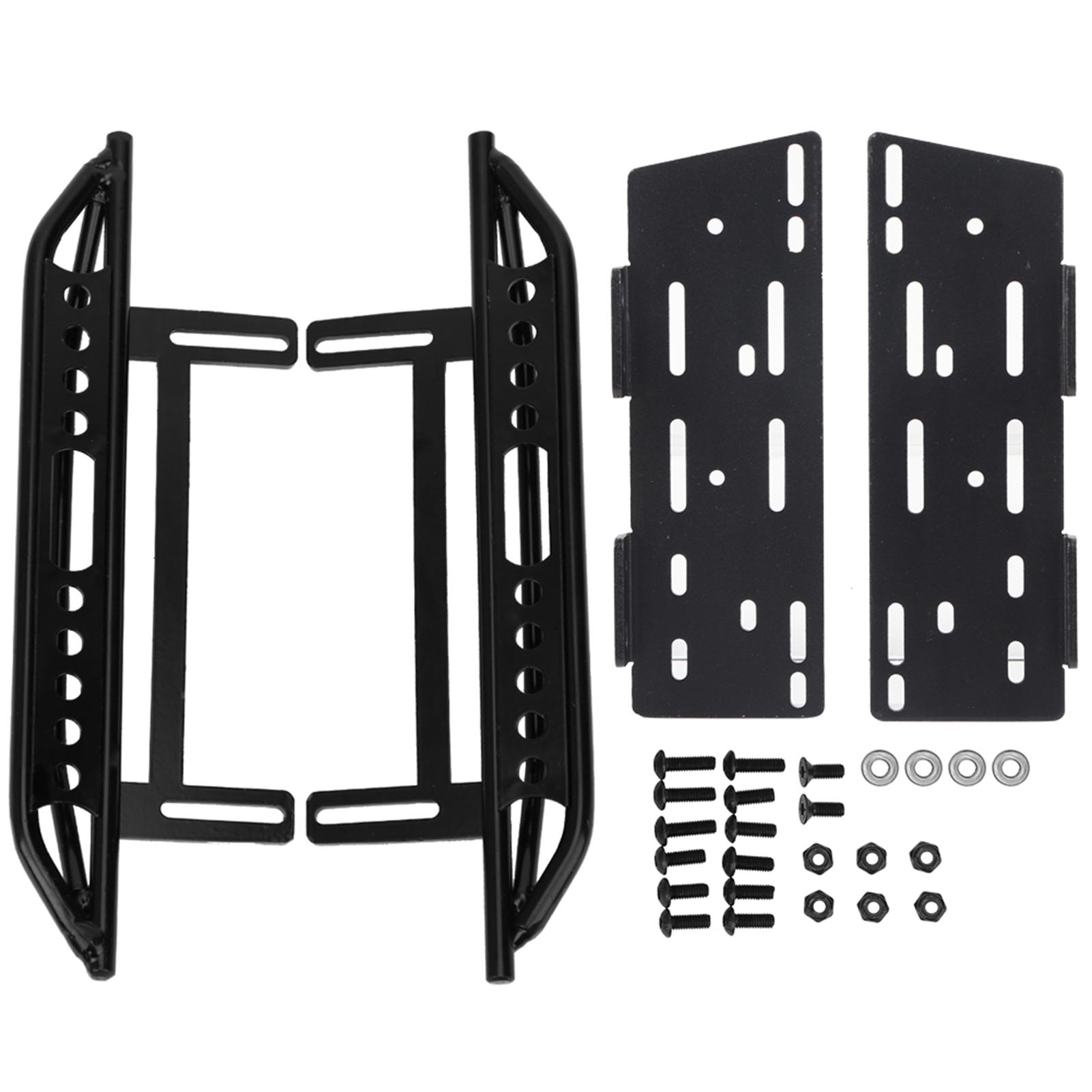 

For Axial SCX10 II 90046 Crawler 110 RC Car Metal Side Step Board Footboard Pedal Plate чорний