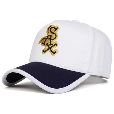 Unisex SAX Letter Embroidery Baseball Caps Spring Autumn Outdoor Adjustable Casual Hats Dad Hat Sunscreen Hat