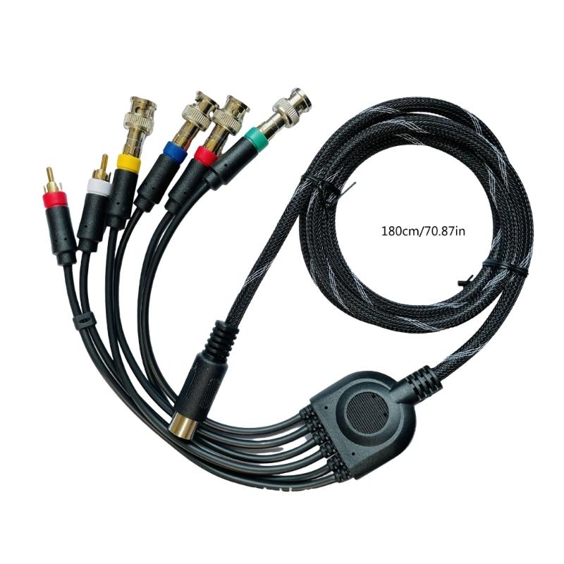 Component Composite Cable Color Monitors Cable Environmentally Friendly Component Composite Cable ABS for MD1 Consoles