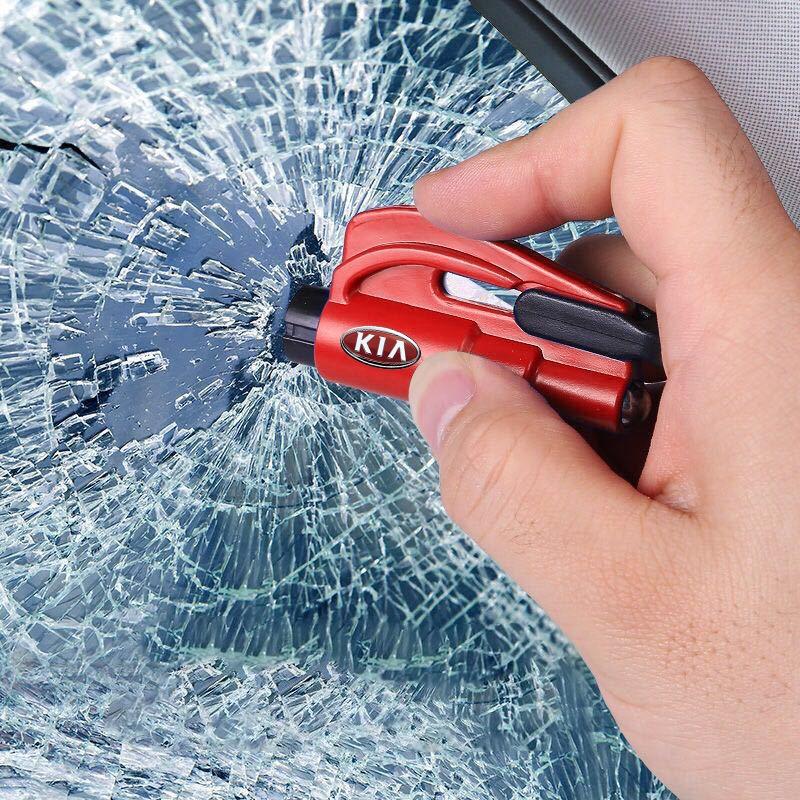 2025 Fashion New 3-in-1 Car Safety Hammer Auto Emergency Glass Window Breaker Car Tool For KIA Cerato Sportage R K2 K3 K5 Sorento Sportage R Rio Soul