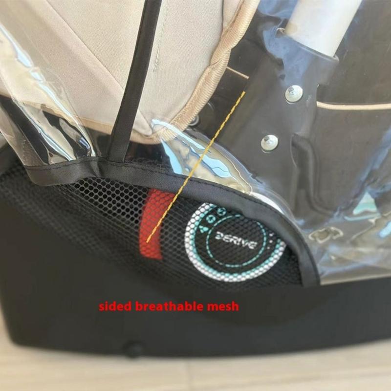 Universal Fit Baby Car Seat Rain Cover Transparent Quick Installation Windproof EVA For Outdoor Travel