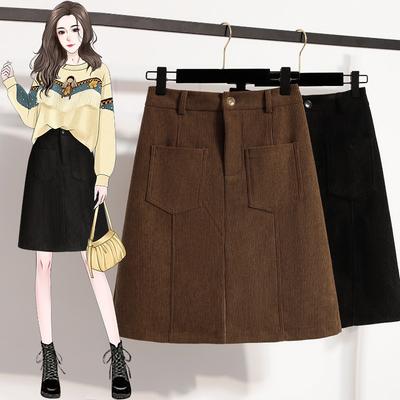 DIMANAF 2025 Büyük Beden Sonbahar Kış Kadın Etek Kısa Kadife Esnek Bel Pantolon Oversize 5XL Siyah Kalınlaştırılmış