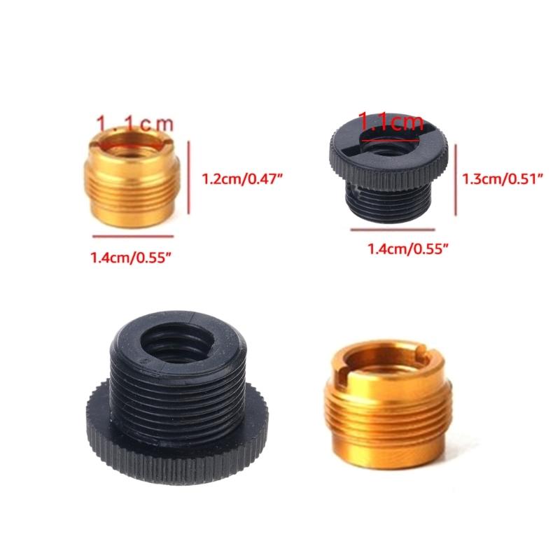 10Pieces 3/8" Female To 5/8" Male Microphones Mics Stands Adapter Thread Screws for Microphones Mics Stands Spare Parts