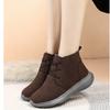 Fashion boots women's fur integrated women's shoes winter shoes mother cotton shoes women's winter velvet thickened warm soft leather soft sole